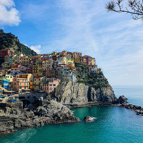 Coastal town in Italy